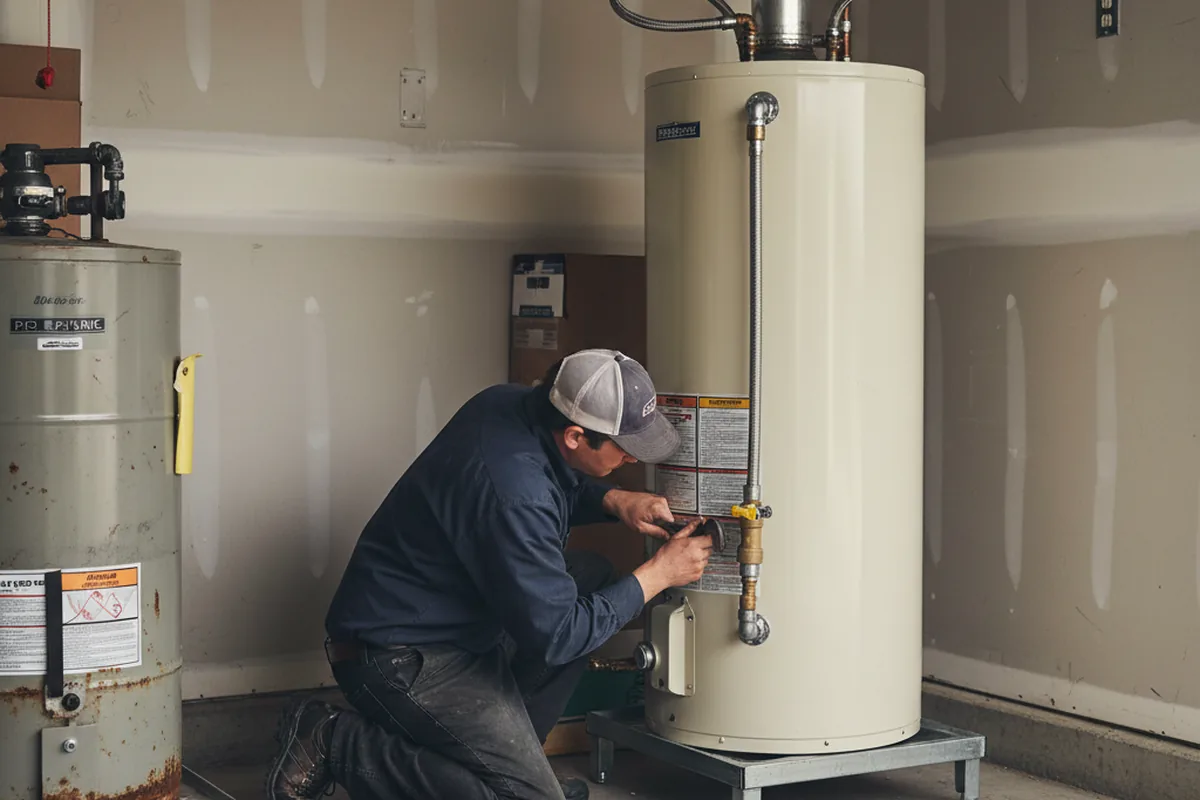 Water heater and shutoff valve replacement in Gallitzin